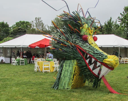 Leroy the Dragon at Gala in the Garden